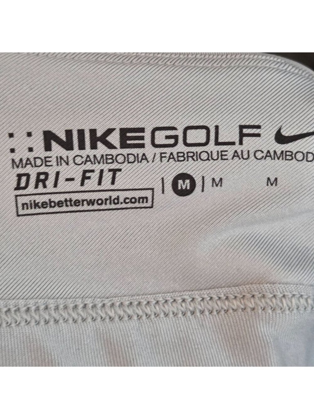 Nike Golf Striped Skort Gray M Dri-FIT Athletic Tennis Country Club - Picture 9 of 12